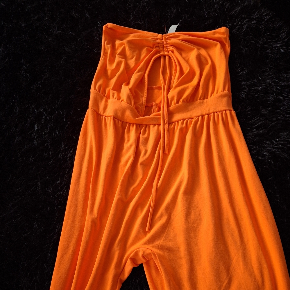 Vibrant Orange Jumpsuit